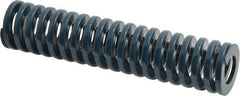 Dayton Lamina - 1-1/4" Hole Diam, 5/8" Rod Diam, 5-1/2" Free Length, Blue Die Spring - 21.4 Lb Max Deflection, 2.05" Max Deflection, Medium Duty, Chromium Vanadium Steel - Americas Industrial Supply