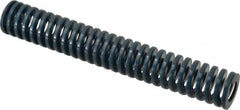 Dayton Lamina - 1-1/4" Hole Diam, 5/8" Rod Diam, 8" Free Length, Blue Die Spring - 14.4 Lb Max Deflection, 3" Max Deflection, Medium Duty, Chromium Vanadium Steel - Americas Industrial Supply