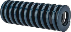 Dayton Lamina - 1-1/2" Hole Diam, 3/4" Rod Diam, 4" Free Length, Blue Die Spring - 43.4 Lb Max Deflection, 1.51" Max Deflection, Medium Duty, Chromium Vanadium Steel - Americas Industrial Supply