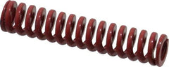 Dayton Lamina - 3/8" Hole Diam, 3/16" Rod Diam, 1-3/4" Free Length, Red Die Spring - 8 Lb Max Deflection, 0.52" Max Deflection, Heavy Duty, Chromium Vanadium Steel - Americas Industrial Supply