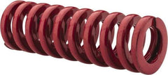 Dayton Lamina - 1/2" Hole Diam, 9/32" Rod Diam, 1-1/2" Free Length, Red Die Spring - 15.5 Lb Max Deflection, 0.45" Max Deflection, Heavy Duty, Chromium Vanadium Steel - Americas Industrial Supply