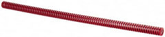 Dayton Lamina - 1/2" Hole Diam, 9/32" Rod Diam, 12" Free Length, Red Die Spring - 1.77 Lb Max Deflection, 3.6" Max Deflection, Heavy Duty, Chromium Vanadium Steel - Americas Industrial Supply