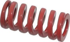 Dayton Lamina - 5/8" Hole Diam, 11/32" Rod Diam, 1-1/4" Free Length, Red Die Spring - 34.8 Lb Max Deflection, 0.38" Max Deflection, Heavy Duty, Chromium Vanadium Steel - Americas Industrial Supply