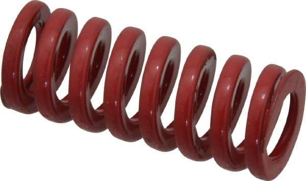 Dayton Lamina - 5/8" Hole Diam, 11/32" Rod Diam, 1-1/2" Free Length, Red Die Spring - 27.8 Lb Max Deflection, 0.45" Max Deflection, Heavy Duty, Chromium Vanadium Steel - Americas Industrial Supply