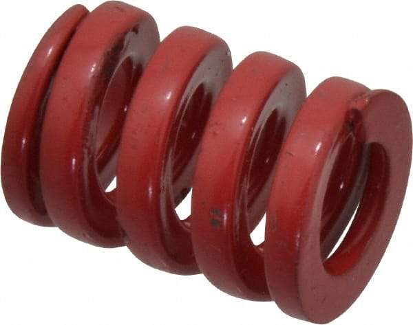 Dayton Lamina - 3/4" Hole Diam, 3/8" Rod Diam, 1" Free Length, Red Die Spring - 137 Lb Max Deflection, 0.3" Max Deflection, Heavy Duty, Chromium Vanadium Steel - Americas Industrial Supply