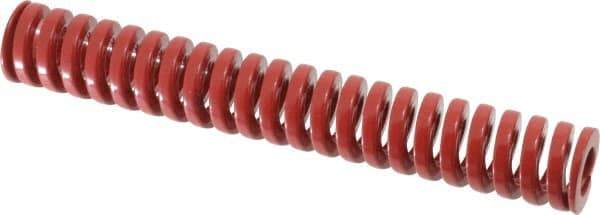 Dayton Lamina - 3/4" Hole Diam, 3/8" Rod Diam, 5" Free Length, Red Die Spring - 21.2 Lb Max Deflection, 1.5" Max Deflection, Heavy Duty, Chromium Vanadium Steel - Americas Industrial Supply