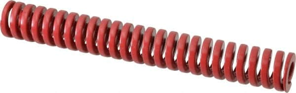 Dayton Lamina - 3/4" Hole Diam, 3/8" Rod Diam, 5-1/2" Free Length, Red Die Spring - 19.3 Lb Max Deflection, 1.65" Max Deflection, Heavy Duty, Chromium Vanadium Steel - Americas Industrial Supply