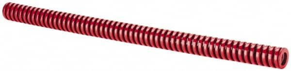 Dayton Lamina - 3/4" Hole Diam, 3/8" Rod Diam, 12" Free Length, Red Die Spring - 8.6 Lb Max Deflection, 3.6" Max Deflection, Heavy Duty, Chromium Vanadium Steel - Americas Industrial Supply