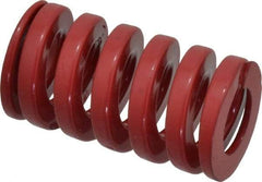 Dayton Lamina - 1" Hole Diam, 1/2" Rod Diam, 1-3/4" Free Length, Red Die Spring - 109 Lb Max Deflection, 0.52" Max Deflection, Heavy Duty, Chromium Vanadium Steel - Americas Industrial Supply