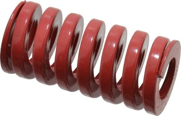 Dayton Lamina - 1-1/4" Hole Diam, 5/8" Rod Diam, 2-1/2" Free Length, Red Die Spring - 117 Lb Max Deflection, 0.76" Max Deflection, Heavy Duty, Chromium Vanadium Steel - Americas Industrial Supply