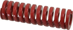 Dayton Lamina - 1-1/4" Hole Diam, 5/8" Rod Diam, 4" Free Length, Red Die Spring - 69.1 Lb Max Deflection, 1.2" Max Deflection, Heavy Duty, Chromium Vanadium Steel - Americas Industrial Supply