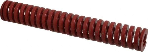 Dayton Lamina - 1-1/4" Hole Diam, 5/8" Rod Diam, 8" Free Length, Red Die Spring - 33 Lb Max Deflection, 2.4" Max Deflection, Heavy Duty, Chromium Vanadium Steel - Americas Industrial Supply