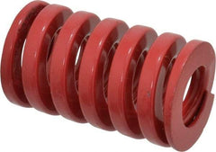 Dayton Lamina - 1-1/2" Hole Diam, 3/4" Rod Diam, 2-1/2" Free Length, Red Die Spring - 153 Lb Max Deflection, 0.76" Max Deflection, Heavy Duty, Chromium Vanadium Steel - Americas Industrial Supply