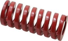 Dayton Lamina - 1-1/2" Hole Diam, 3/4" Rod Diam, 3-1/2" Free Length, Red Die Spring - 105 Lb Max Deflection, 1.05" Max Deflection, Heavy Duty, Chromium Vanadium Steel - Americas Industrial Supply