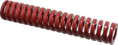 Dayton Lamina - 1-1/2" Hole Diam, 3/4" Rod Diam, 8" Free Length, Red Die Spring - 43.8 Lb Max Deflection, 2.4" Max Deflection, Heavy Duty, Chromium Vanadium Steel - Americas Industrial Supply