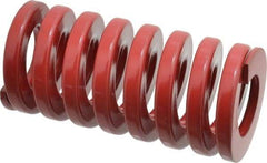 Dayton Lamina - 2" Hole Diam, 1" Rod Diam, 4" Free Length, Red Die Spring - 140 Lb Max Deflection, 1.2" Max Deflection, Heavy Duty, Chromium Vanadium Steel - Americas Industrial Supply