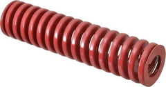 Dayton Lamina - 2" Hole Diam, 1" Rod Diam, 8" Free Length, Red Die Spring - 65.3 Lb Max Deflection, 2.4" Max Deflection, Heavy Duty, Chromium Vanadium Steel - Americas Industrial Supply