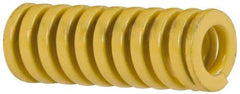 Dayton Lamina - 3/8" Hole Diam, 3/16" Rod Diam, 1" Free Length, Yellow Die Spring - 18.7 Lb Max Deflection, 0.25" Max Deflection, Extra Heavy Duty, Chromium Vanadium Steel - Americas Industrial Supply