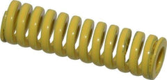 Dayton Lamina - 3/8" Hole Diam, 3/16" Rod Diam, 1-1/4" Free Length, Yellow Die Spring - 14.6 Lb Max Deflection, 0.31" Max Deflection, Extra Heavy Duty, Chromium Vanadium Steel - Americas Industrial Supply