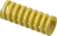 Dayton Lamina - 1/2" Hole Diam, 9/32" Rod Diam, 1-1/4" Free Length, Yellow Die Spring - 25.2 Lb Max Deflection, 0.31" Max Deflection, Extra Heavy Duty, Chromium Vanadium Steel - Americas Industrial Supply