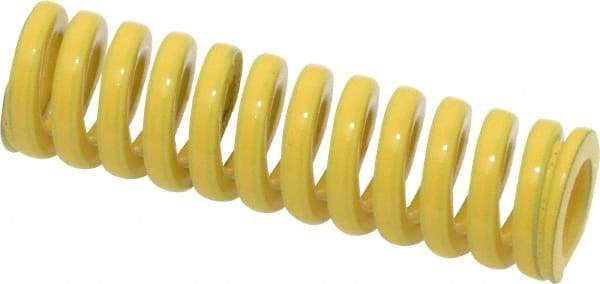 Dayton Lamina - 1/2" Hole Diam, 9/32" Rod Diam, 1-3/4" Free Length, Yellow Die Spring - 17.5 Lb Max Deflection, 0.43" Max Deflection, Extra Heavy Duty, Chromium Vanadium Steel - Americas Industrial Supply