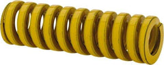 Dayton Lamina - 5/8" Hole Diam, 11/32" Rod Diam, 2" Free Length, Yellow Die Spring - 31.7 Lb Max Deflection, 0.5" Max Deflection, Extra Heavy Duty, Chromium Vanadium Steel - Americas Industrial Supply