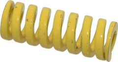 Dayton Lamina - 3/4" Hole Diam, 3/8" Rod Diam, 2" Free Length, Yellow Die Spring - 79.7 Lb Max Deflection, 0.5" Max Deflection, Extra Heavy Duty, Chromium Vanadium Steel - Americas Industrial Supply