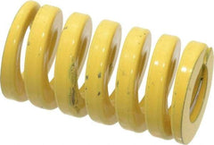 Dayton Lamina - 1" Hole Diam, 1/2" Rod Diam, 1-3/4" Free Length, Yellow Die Spring - 132 Lb Max Deflection, 0.43" Max Deflection, Extra Heavy Duty, Chromium Vanadium Steel - Americas Industrial Supply