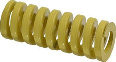 Dayton Lamina - 1" Hole Diam, 1/2" Rod Diam, 2-1/2" Free Length, Yellow Die Spring - 87.8 Lb Max Deflection, 0.63" Max Deflection, Extra Heavy Duty, Chromium Vanadium Steel - Americas Industrial Supply