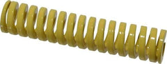 Dayton Lamina - 1" Hole Diam, 1/2" Rod Diam, 4-1/2" Free Length, Yellow Die Spring - 46.2 Lb Max Deflection, 1.12" Max Deflection, Extra Heavy Duty, Chromium Vanadium Steel - Americas Industrial Supply