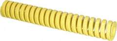 Dayton Lamina - 1" Hole Diam, 1/2" Rod Diam, 6" Free Length, Yellow Die Spring - 34.4 Lb Max Deflection, 1.5" Max Deflection, Extra Heavy Duty, Chromium Vanadium Steel - Americas Industrial Supply