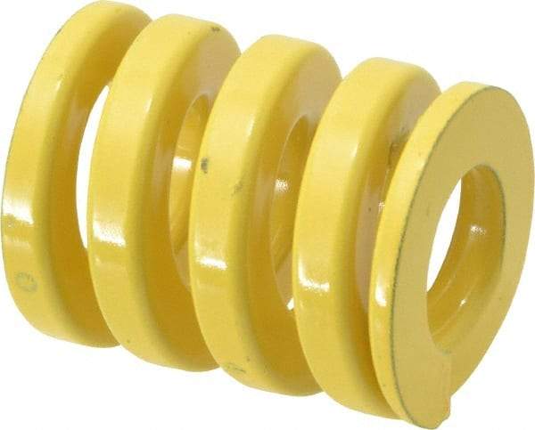 Dayton Lamina - 1-1/4" Hole Diam, 5/8" Rod Diam, 1-1/2" Free Length, Yellow Die Spring - 279 Lb Max Deflection, 0.37" Max Deflection, Extra Heavy Duty, Chromium Vanadium Steel - Americas Industrial Supply