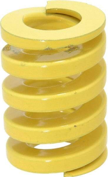 Dayton Lamina - 1-1/4" Hole Diam, 5/8" Rod Diam, 1-3/4" Free Length, Yellow Die Spring - 231 Lb Max Deflection, 0.43" Max Deflection, Extra Heavy Duty, Chromium Vanadium Steel - Americas Industrial Supply