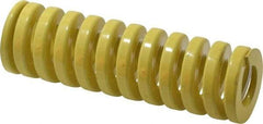 Dayton Lamina - 1-1/4" Hole Diam, 5/8" Rod Diam, 4" Free Length, Yellow Die Spring - 88.9 Lb Max Deflection, 1" Max Deflection, Extra Heavy Duty, Chromium Vanadium Steel - Americas Industrial Supply