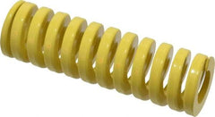 Dayton Lamina - 1-1/2" Hole Diam, 3/4" Rod Diam, 5" Free Length, Yellow Die Spring - 108 Lb Max Deflection, 1.25" Max Deflection, Extra Heavy Duty, Chromium Vanadium Steel - Americas Industrial Supply