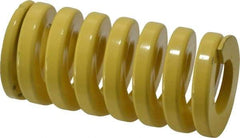 Dayton Lamina - 2" Hole Diam, 1" Rod Diam, 4" Free Length, Yellow Die Spring - 231 Lb Max Deflection, 1" Max Deflection, Extra Heavy Duty, Chromium Vanadium Steel - Americas Industrial Supply