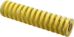 Dayton Lamina - 2" Hole Diam, 1" Rod Diam, 8" Free Length, Yellow Die Spring - 106 Lb Max Deflection, 2" Max Deflection, Extra Heavy Duty, Chromium Vanadium Steel - Americas Industrial Supply