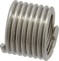 Recoil - M12x1.75 Metric Coarse, 18mm OAL, Free Running Helical Insert - 8-1/4 Free Coils, Tanged, Stainless Steel, Bright Finish, 1-1/2D Insert Length - Exact Industrial Supply