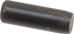 Holo-Krome - 1/8" Diam x 3/8" Pin Length Grade 8 Alloy Steel Standard Dowel Pin - Black Luster Finish, C 47-58 & C 60 (Surface) Hardness, 1 Beveled & 1 Rounded End - Americas Industrial Supply