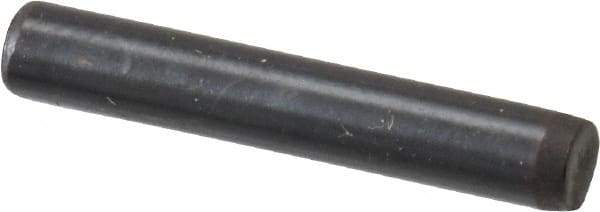 Holo-Krome - 1/8" Diam x 3/4" Pin Length Grade 8 Alloy Steel Standard Dowel Pin - Black Luster Finish, C 47-58 & C 60 (Surface) Hardness, 1 Beveled & 1 Rounded End - Americas Industrial Supply