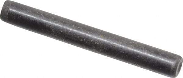 Holo-Krome - 1/8" Diam x 1" Pin Length Grade 8 Alloy Steel Standard Dowel Pin - Black Luster Finish, C 47-58 & C 60 (Surface) Hardness, 1 Beveled & 1 Rounded End - Americas Industrial Supply