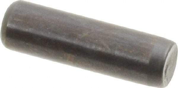 Holo-Krome - 3/16" Diam x 5/8" Pin Length Grade 8 Alloy Steel Standard Dowel Pin - Black Luster Finish, C 47-58 & C 60 (Surface) Hardness, 1 Beveled & 1 Rounded End - Americas Industrial Supply