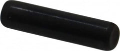 Holo-Krome - 3/16" Diam x 3/4" Pin Length Grade 8 Alloy Steel Standard Dowel Pin - Black Luster Finish, C 47-58 & C 60 (Surface) Hardness, 1 Beveled & 1 Rounded End - Americas Industrial Supply