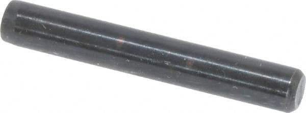 Holo-Krome - 3/16" Diam x 1-1/4" Pin Length Grade 8 Alloy Steel Standard Dowel Pin - Black Luster Finish, C 47-58 & C 60 (Surface) Hardness, 1 Beveled & 1 Rounded End - Americas Industrial Supply