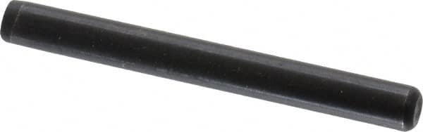 Holo-Krome - 3/16" Diam x 1-3/4" Pin Length Grade 8 Alloy Steel Standard Dowel Pin - Black Luster Finish, C 47-58 & C 60 (Surface) Hardness, 1 Beveled & 1 Rounded End - Americas Industrial Supply