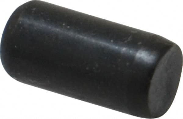 Holo-Krome - 1/4" Diam x 1/2" Pin Length Grade 8 Alloy Steel Standard Dowel Pin - Black Luster Finish, C 47-58 & C 60 (Surface) Hardness, 1 Beveled & 1 Rounded End - Americas Industrial Supply