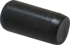 Holo-Krome - 1/4" Diam x 1/2" Pin Length Grade 8 Alloy Steel Standard Dowel Pin - Black Luster Finish, C 47-58 & C 60 (Surface) Hardness, 1 Beveled & 1 Rounded End - Americas Industrial Supply