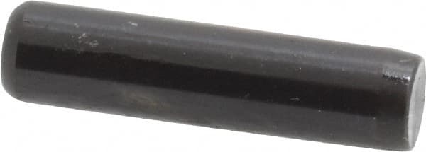 Holo-Krome - 1/4" Diam x 1" Pin Length Grade 8 Alloy Steel Standard Dowel Pin - Black Luster Finish, C 47-58 & C 60 (Surface) Hardness, 1 Beveled & 1 Rounded End - Americas Industrial Supply