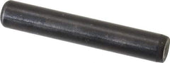 Holo-Krome - 1/4" Diam x 1-1/2" Pin Length Grade 8 Alloy Steel Standard Dowel Pin - Black Luster Finish, C 47-58 & C 60 (Surface) Hardness, 1 Beveled & 1 Rounded End - Americas Industrial Supply