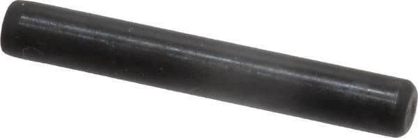 Holo-Krome - 1/4" Diam x 1-3/4" Pin Length Grade 8 Alloy Steel Standard Dowel Pin - Black Luster Finish, C 47-58 & C 60 (Surface) Hardness, 1 Beveled & 1 Rounded End - Americas Industrial Supply